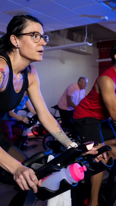 Cycling class at the YMCA