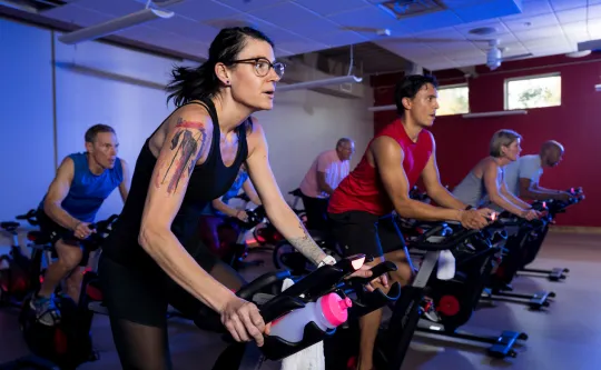 Cycling class at the YMCA