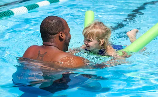 Swim lessons at the Y