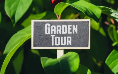 Garden Tour Sign