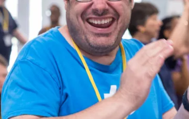 man clapping happy 